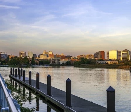 The Christina River Walk in Wilmington, Delaware