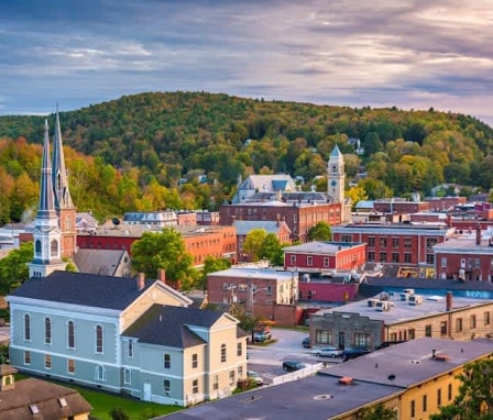 Montpelier, Vermont skyline